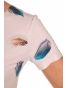 K020-107 - dámské tričko modrá pírka