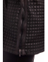KA20109 - dámský dlouhý  černý prošívaný kabátek