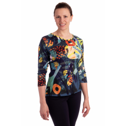 BAG21V511 - dámské tričko barevný vzor