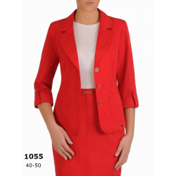 AST1055 - dámský červený bavlněný  Safari kostým