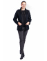Lafei-Nier - dámská černá zateplená bunda s kamínky