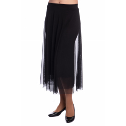 DAM597 - dámská dlouhá černá sukně