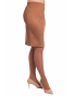 DAM593 - dámská béžové semišová sukně