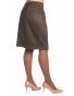 DAM593 - dámská zelená semišová sukně