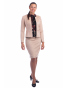 DAM593 - dámská smetanová semišová sukně