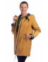 Alicja - dámská delší přechodová žlutá bunda