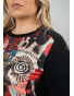 BAG51123 - dámské tričko barevný folklórní vzor