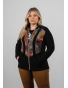 BAG78123  -dámský fleecový kabátek barevný vzor