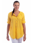 Kaptur - dámská letní žlutá košile s kapucí  z lehké bavlny