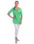 Kaptur - dámská letní zelená košile s kapucí  z lehké bavlny