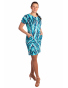 K23-358 - dámské letní šaty bleděmodrá batika