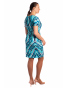 K23-358 - dámské letní šaty bleděmodrá batika