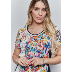 KA100-69 - dámské letní tričko s barevným vzorem
