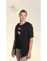Kaptur - dámská černí košile s kapucí z lehké bavlny