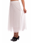 DAM597 - dámská dlouhá bílá  šifonová sukně