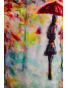 K23-129- dámská podzimní halenka červený deštník II